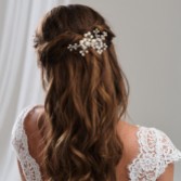 Fotografia: Arianna Pente para cabelo com pérolas e cristais AR614
