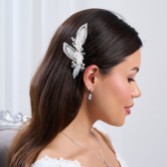 Photograph: Astoria Vintage Inspired Beaded Leaves Asymmetric Comb