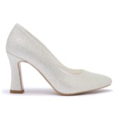 Photograph: Avalia Tabatha Gold Glitter Sparkly High Heel Court Shoes