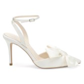 Photograph: Bella Belle Rhodes Ivoire Silkback Slingback Bow Wedding Shoes
