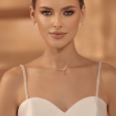 Photograph: Bianco Detachable Thin Ivory Beaded Wedding Dress Straps