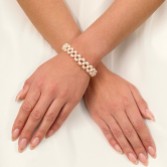 Zdjęcie: Bransoletka ślubna Lilieta z perłami słodkowodnymi