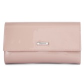 Photograph: Capollini Pochette en cuir verni rose nude