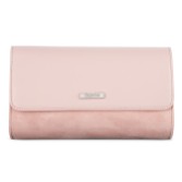 Fotograf: Capollini Rosa Clutch-Tasche aus Wildleder und Leder