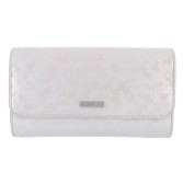 Photograph: Capollini Silver Nubuck Leather Clutch Bag