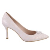 Fotografía: Capollini Zapatos de salón Judi de nubuck rosa palo con ribete de pedrería