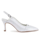 Fotografía: Capollini Zapatos de tacón medio con talón abierto de piel nacarada Emory