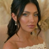 Photograph: Celine Gold Triple Crystal and Pearl Drop Earrings