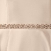Fotografía: Cinturón para vestido de novia de organza con adornos de cristal blanco