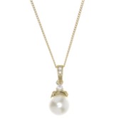 Fotografia: Colar com pingente de pérola Opulence para casamento (dourado)