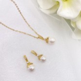 Fotografia: Conjunto de joias de casamento Opulence Pearl (dourado)