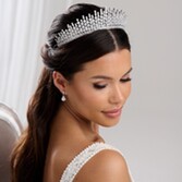 Fotografia: Coroa de noiva com zircónia cúbica «Dubai Statement»