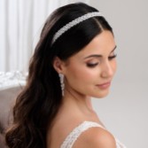 Fotografía: Diadema nupcial Riviera Silver Crystal
