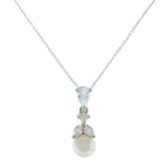 Fotograf: Elegance Kristall und Perle Hochzeit Anhänger Halskette