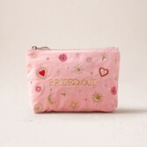 Photograph: Elizabeth Scarlett Love Charm Bridesmaid Rose Velvet Mini Pouch