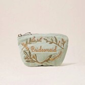 Photograph: Elizabeth Scarlett Olive Branch Bridesmaid Sage Green Velvet Coin Purse