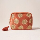 Photograph: Elizabeth Scarlett Sun Goddess Rust Velvet Wash Bag