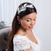 Fotografia: Fita para o cabelo lateral com folhas em contas, estilo vintage, da Astoria