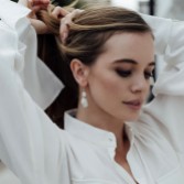 Photograph: Freya Rose Baroque Pearl Mid Gold Drop Earrings