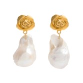 Fotograf: Freya Rose Gold-Rosen-Barock-Perlen-Ohrringe