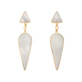 Photograph: Freya Rose Warrioress Wonder Mother of Pearl Drop Earrings