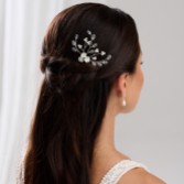 Fotografia: Grampo de cabelo Lottie com flores, pérolas e cristais