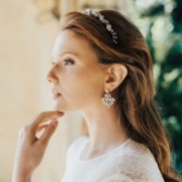 Photograph: Hermione Harbutt Radiance Statement Crystal Chandelier Earrings