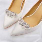 Photograph: Horizon Silver Crystal Starburst Shoe Clips