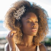 Photograph: Ivory and Co Astrid Silver Statement Pearl Spray Hair Clip