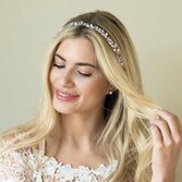 Zdjęcie: Ivory and Co Bohemia Silver – delikatna opaska do włosów z perełkami i kryształkami