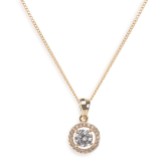 Fotografia: Ivory and Co Colar com pendente de cristal dourado Balmoral