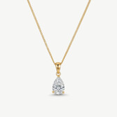Fotografia: Ivory and Co Collana con ciondolo a goccia in cristallo dorato Vanderbilt