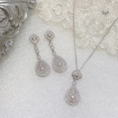 Fotografia: Ivory and Co Conjunto de joias de noiva Moonstruck em cristal prateado