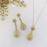 Fotografia: Ivory and Co Conjunto de joias nupciais Moonstruck em ouro e cristal
