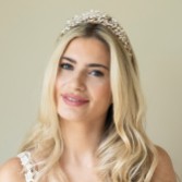 Fotografía: Ivory and Co Diadema de cristal dorado y perlas de agua dulce