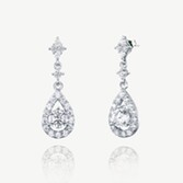 Photograph: Ivory and Co Edinburgh Crystal Teardrop Earrings