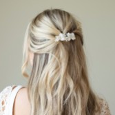 Photograph: Ivory and Co Elderflower Ceramic Flowers Dainty Wedding Hair Clip