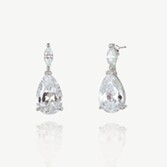 Photograph: Ivory and Co Genova Crystal Teardrop Earrings