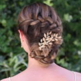 Fotografía: Ivory and Co Horquilla para el pelo con hojas esmaltadas en bronce y haya de cobre