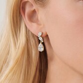 Photograph: Ivory and Co Ledbury Gold Crystal Pearl Drop Earrings