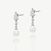 Photograph: Ivory and Co Malmo Pearl Drop Earrings