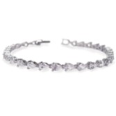 Photograph: Ivory and Co Manhattan Cubic Zirconia Wedding Bracelet