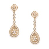 Fotografía: Ivory and Co Pendientes de boda de cristal dorado «Moonstruck»