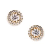 Fotografía: Ivory and Co Pendientes de botón de cristal dorado Balmoral