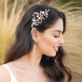 Fotografia: Ivory and Co Pente de cabelo com cristais dourados Diamond Frost