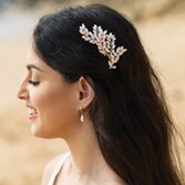 Fotografia: Ivory and Co Pente para cabelo com folhas douradas «Summer Glow»