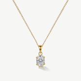Fotograf: Ivory and Co Rapture Gold Cubic Zirconia Pendant Necklace