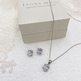 Photograph: Ivory and Co Rapture Oval Crystal Bridal Jewellery Set