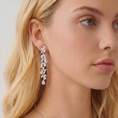 Photograph: Ivory and Co Shaftesbury Crystal Cluster Earrings