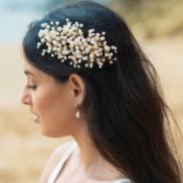 Zdjęcie: Ivory and Co Spinka do włosów Astrid Gold z efektownymi perłami